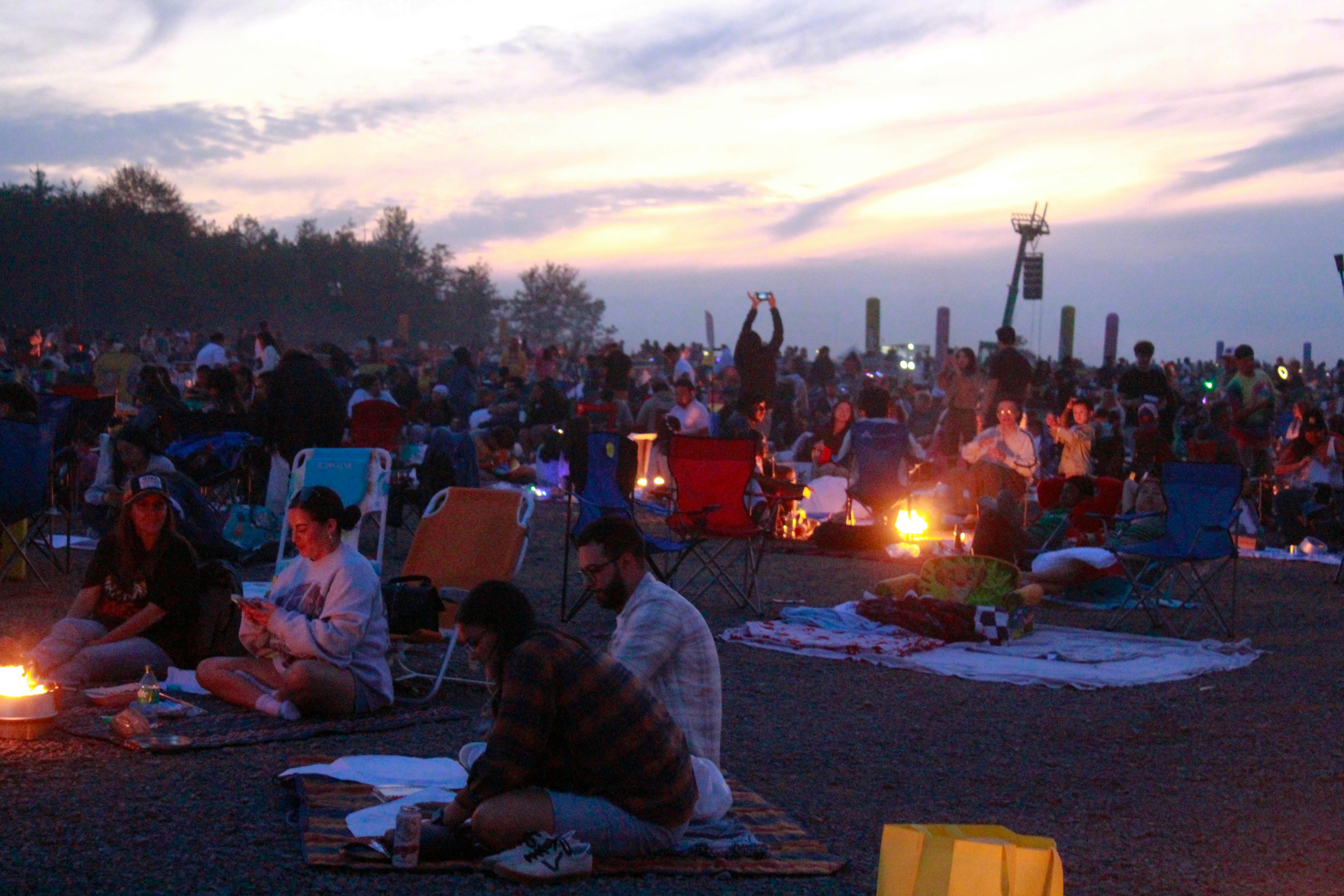 Community gathering outdoors
