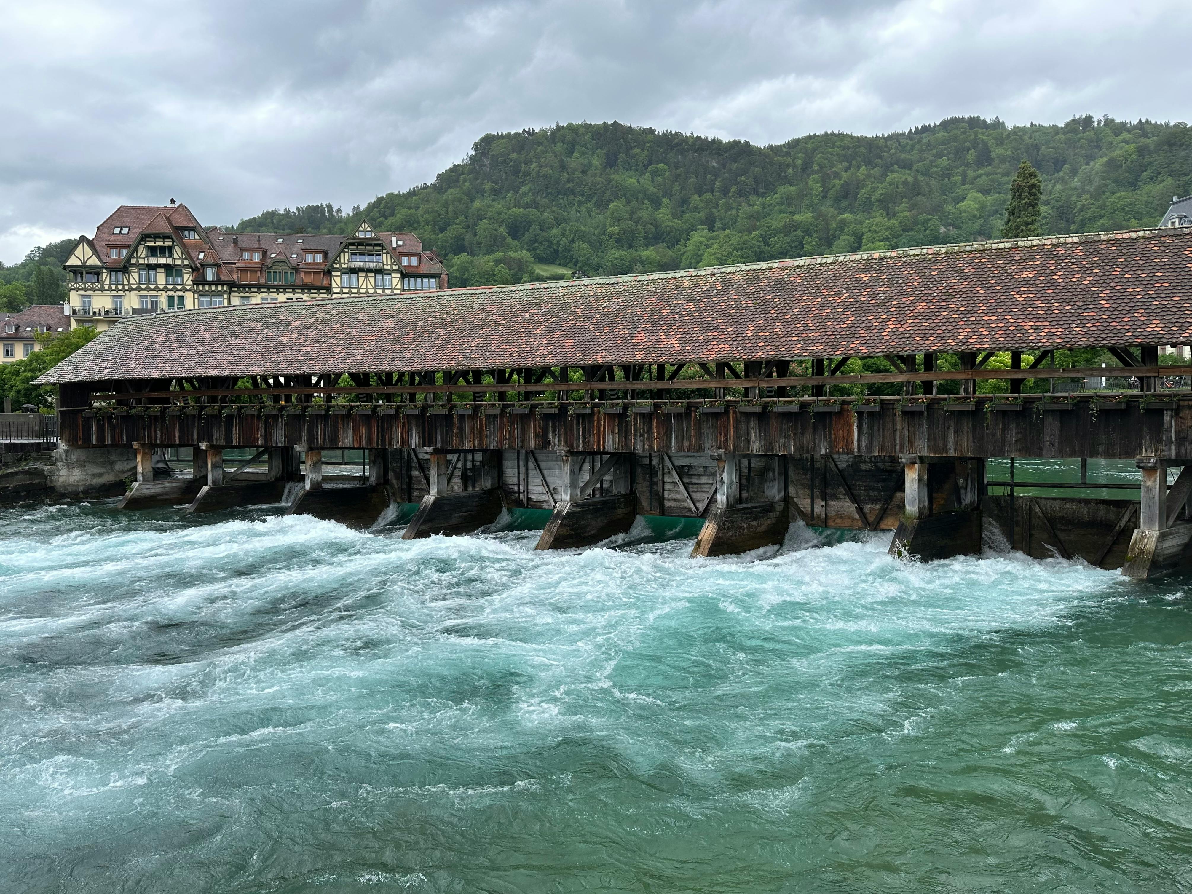 View of the dam at Sabor Village